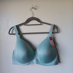 Cacique 42DD Comfort Bliss Lightly Lined Full Coverage Mint Green Bra